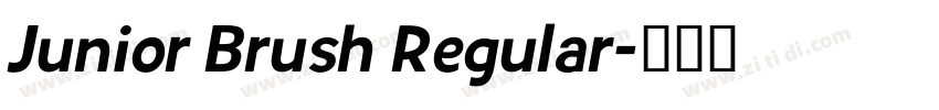 Junior Brush Regular字体转换